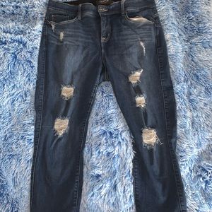 Cropped torrid distressed jeans